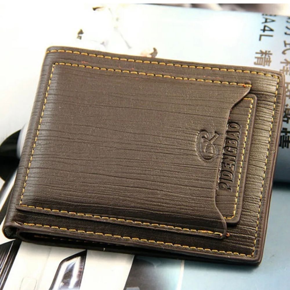 Men's Bifold PU Leather Wallet ID Credit Card Holder Billfold Clutch